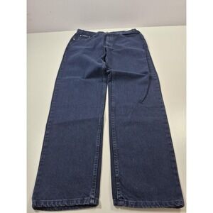 VTG Perry Ellis America Freedom Fit Jeans Mens 38x34 Blue Straight Leg Denim NWT